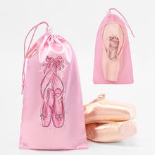 Load image into Gallery viewer, 1PC Pink Dance Shoes Storage Bag With Drawstring And Hiking Buckle Reverse Side Air Mesh Design
