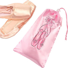 Load image into Gallery viewer, 1PC Pink Dance Shoes Storage Bag With Drawstring And Hiking Buckle Reverse Side Air Mesh Design
