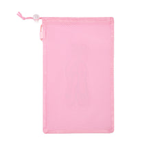 Load image into Gallery viewer, 1PC Pink Dance Shoes Storage Bag With Drawstring And Hiking Buckle Reverse Side Air Mesh Design
