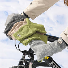 Load image into Gallery viewer, 1 Pair Autumn And Winter Outdoor Cycling Knitted Handle Cover Lengthened Rib Top Windproof Cold-Resistant Electric Bicycle Hand Guard
