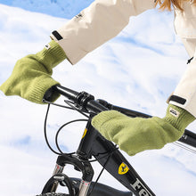 Load image into Gallery viewer, 1 Pair Autumn And Winter Outdoor Cycling Knitted Handle Cover Lengthened Rib Top Windproof Cold-Resistant Electric Bicycle Hand Guard
