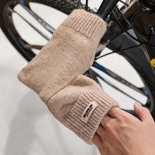 Load image into Gallery viewer, 1 Pair Autumn And Winter Outdoor Cycling Knitted Handle Cover Lengthened Rib Top Windproof Cold-Resistant Electric Bicycle Hand Guard
