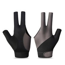 Load image into Gallery viewer, 1PC Professional Three-Finger Billiard Gloves For Left Hand Color Matching Style Non-Slip Breathable Competition Gloves Billiard Supplies
