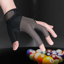 Load image into Gallery viewer, 1PC Professional Three-Finger Billiard Gloves For Left Hand Color Matching Style Non-Slip Breathable Competition Gloves Billiard Supplies
