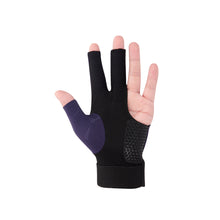 Load image into Gallery viewer, 1PC Professional Three-Finger Billiard Gloves For Left Hand Non-Slip Breathable Snooker Gloves Self-Adhesive Cloth Fixed

