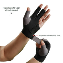 Load image into Gallery viewer, 1PC Professional Three-Finger Billiard Gloves For Left Hand Non-Slip Breathable Snooker Gloves Self-Adhesive Cloth Fixed
