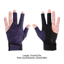 Load image into Gallery viewer, 1PC Professional Three-Finger Billiard Gloves For Left Hand Non-Slip Breathable Snooker Gloves Self-Adhesive Cloth Fixed
