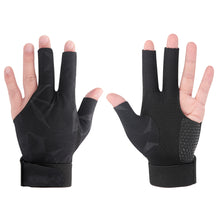 Load image into Gallery viewer, 1PC Professional Three-Finger Billiard Gloves For Left Hand Non-Slip Breathable Snooker Gloves Self-Adhesive Cloth Fixed
