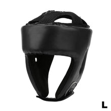 Load image into Gallery viewer, PU Leather Adult Kick Boxing Helmet Men Women Karate Head Guard MMA Kick boxing Fight Training Head Protection Full-face Head Gear
