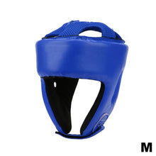 Load image into Gallery viewer, PU Leather Adult Kick Boxing Helmet Men Women Karate Head Guard MMA Kick boxing Fight Training Head Protection Full-face Head Gear
