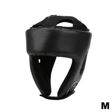Load image into Gallery viewer, PU Leather Adult Kick Boxing Helmet Men Women Karate Head Guard MMA Kick boxing Fight Training Head Protection Full-face Head Gear
