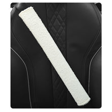 Load image into Gallery viewer, 50cm Leather and Plush Car Seat Belt Shoulder Cover Seat Belt Pad Car Styling Interior Seat Belt Cover Accessories
