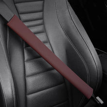 Load image into Gallery viewer, 50cm Leather and Plush Car Seat Belt Shoulder Cover Seat Belt Pad Car Styling Interior Seat Belt Cover Accessories
