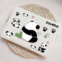 Load image into Gallery viewer, Creative Motorcycle Electric Bike Helmet Decal Waterproof Lovely Pandas Night Sign Sticker Exterior Accessories
