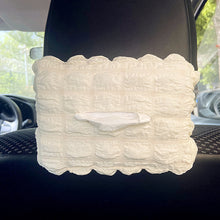 Load image into Gallery viewer, Car Plush Lumbar Headrest Belt Cover Rear Mirror Protector Cover Winter Warm Cushion Head Neck Pillow Tissue Box Girls Decoration Accessories
