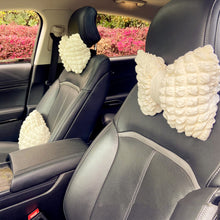 Load image into Gallery viewer, Car Plush Lumbar Headrest Belt Cover Rear Mirror Protector Cover Winter Warm Cushion Head Neck Pillow Tissue Box Girls Decoration Accessories
