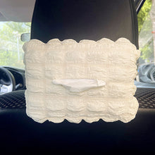Load image into Gallery viewer, Car Plush Lumbar Headrest Belt Cover Rear Mirror Protector Cover Winter Warm Cushion Head Neck Pillow Tissue Box Girls Decoration Accessories
