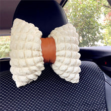 Load image into Gallery viewer, Car Plush Lumbar Headrest Belt Cover Rear Mirror Protector Cover Winter Warm Cushion Head Neck Pillow Tissue Box Girls Decoration Accessories
