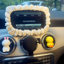 Load image into Gallery viewer, Car Plush Lumbar Headrest Belt Cover Rear Mirror Protector Cover Winter Warm Cushion Head Neck Pillow Tissue Box Girls Decoration Accessories
