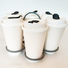 Load image into Gallery viewer, Party Portable Folding Cup Holder Rotating Six Cup Coffee Cup Holder KTV Portable Cocktail Holder Milk Tea Cup Holder
