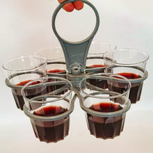 Load image into Gallery viewer, Party Portable Folding Cup Holder Rotating Six Cup Coffee Cup Holder KTV Portable Cocktail Holder Milk Tea Cup Holder
