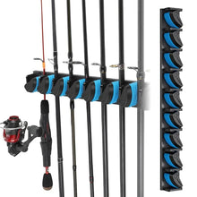 Load image into Gallery viewer, ABS Fishing Rod Holders Fishing Rod Storage Display Rack Pendant Wall Mounted Nine in One Fishing Outdoor

