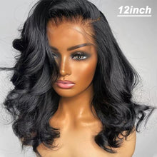 Load image into Gallery viewer, Lace Front Human Hair Wig Front Lace Curly Hair Long Curly Hair Black Curly Hair Full Wig Cover Body Wave Short Bob Wig
