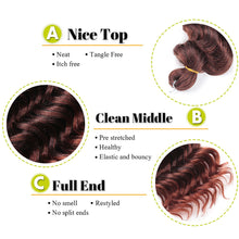 Load image into Gallery viewer, 10 Inch Kinky Twist Marley Braiding Crochet Hair Synthetic Pre-Separated Springy Afro Twist Hair For Butterfly Locs Braids
