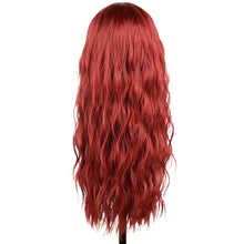 Load image into Gallery viewer, Long Body Wave Black Pink Cosplay Wigs Heat Resistant Synthetic Wigs Middle Part Natural Lolita Wigs For Women
