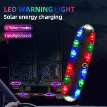 Load image into Gallery viewer, Truck Solar 14 LED Warning Light Night Ride Tail Marker Light Anti-rear Strobe Light for Mortorcycle Car Motorcycle Electric Vehicle Bicycle
