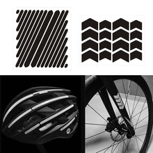 Load image into Gallery viewer, Motorcycle Helmets Invisible Black Reflective Stickers Arrow Style Reflective Tape For Helmets Bikes Motorcycles
