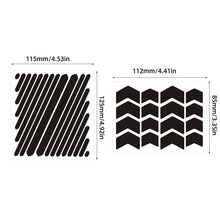 Load image into Gallery viewer, Motorcycle Helmets Invisible Black Reflective Stickers Arrow Style Reflective Tape For Helmets Bikes Motorcycles
