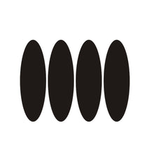 Load image into Gallery viewer, Motorcycle Helmets Invisible Black Reflective Stickers Simple And Effective Reflective Tape Circle and Oval For Helmets Bikes
