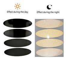 Load image into Gallery viewer, Motorcycle Helmets Invisible Black Reflective Stickers Simple And Effective Reflective Tape Circle and Oval For Helmets Bikes

