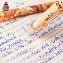 Load image into Gallery viewer, 6Pcs Cute Capybara Gel Pens Kawaii Pen Set Quickly-Drying Blue Erasable Pens Office School Supplies Kawaii Aesthetic Stationery
