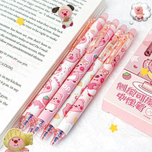 Load image into Gallery viewer, 6Pcs Cute Capybara Gel Pens Kawaii Pen Set Quickly-Drying Blue Erasable Pens Office School Supplies Kawaii Aesthetic Stationery
