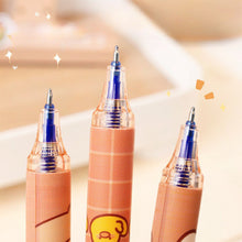 Load image into Gallery viewer, 6Pcs Cute Capybara Gel Pens Kawaii Pen Set Quickly-Drying Blue Erasable Pens Office School Supplies Kawaii Aesthetic Stationery
