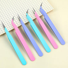 Load image into Gallery viewer, 2pcs Tweezers Creative Macaroon Color Clip for DIY Decroative Journal Diary Scrapbook Sticker Tool Back To School Student Supply
