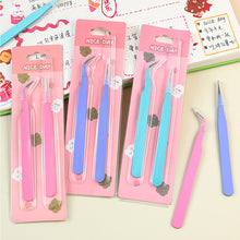 Load image into Gallery viewer, 2pcs Tweezers Creative Macaroon Color Clip for DIY Decroative Journal Diary Scrapbook Sticker Tool Back To School Student Supply
