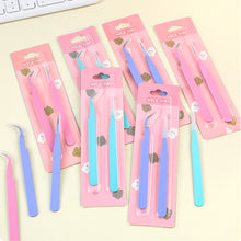 Load image into Gallery viewer, 2pcs Tweezers Creative Macaroon Color Clip for DIY Decroative Journal Diary Scrapbook Sticker Tool Back To School Student Supply
