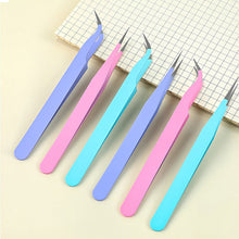 Load image into Gallery viewer, 2pcs Tweezers Creative Macaroon Color Clip for DIY Decroative Journal Diary Scrapbook Sticker Tool Back To School Student Supply
