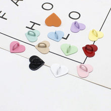 Load image into Gallery viewer, Adhesive Metal Heart Phone Charm Holder Mobile Phone Case Finger Ring Stand Hooks Buckle Charms Clasp DIY Accessories String
