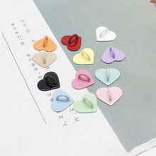 Load image into Gallery viewer, Adhesive Metal Heart Phone Charm Holder Mobile Phone Case Finger Ring Stand Hooks Buckle Charms Clasp DIY Accessories String
