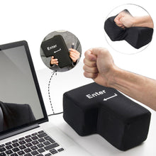 Load image into Gallery viewer, USB Enter Key Vent Pillow Soft Computer Button Return Key For Offices Decompression Pillow Stress Relief Toy Enter Huge Button
