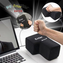 Load image into Gallery viewer, USB Enter Key Vent Pillow Soft Computer Button Return Key For Offices Decompression Pillow Stress Relief Toy Enter Huge Button
