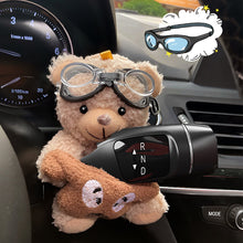 Load image into Gallery viewer, Car Windshield Wiper Turn Signal Switch Ornaments Decorations Plush Doll Bear Auto Interior Decoration Accessories Home Desk Ornament
