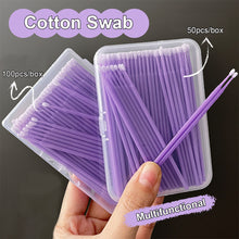 Load image into Gallery viewer, Multipurpose Makeup Cleaning Stick Wiping Eyeliner Removing False Eyelashes Partial Concealer Grafted Eyelash Cotton Swab
