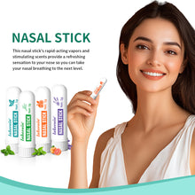 Load image into Gallery viewer, Inhaler Nasal Stick Lipstick-sized Snorting Refreshing Energy Stick Improving Nasal Congestion Mild Portable Nasal Inhaler
