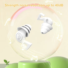 Load image into Gallery viewer, Three-layer Silicone Noise Reduction Earplugs Soft Comfortable Anti-noise Soundproof Reusable Washable Sleeping Mute Earplugs
