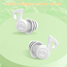 Load image into Gallery viewer, Three-layer Silicone Noise Reduction Earplugs Soft Comfortable Anti-noise Soundproof Reusable Washable Sleeping Mute Earplugs

